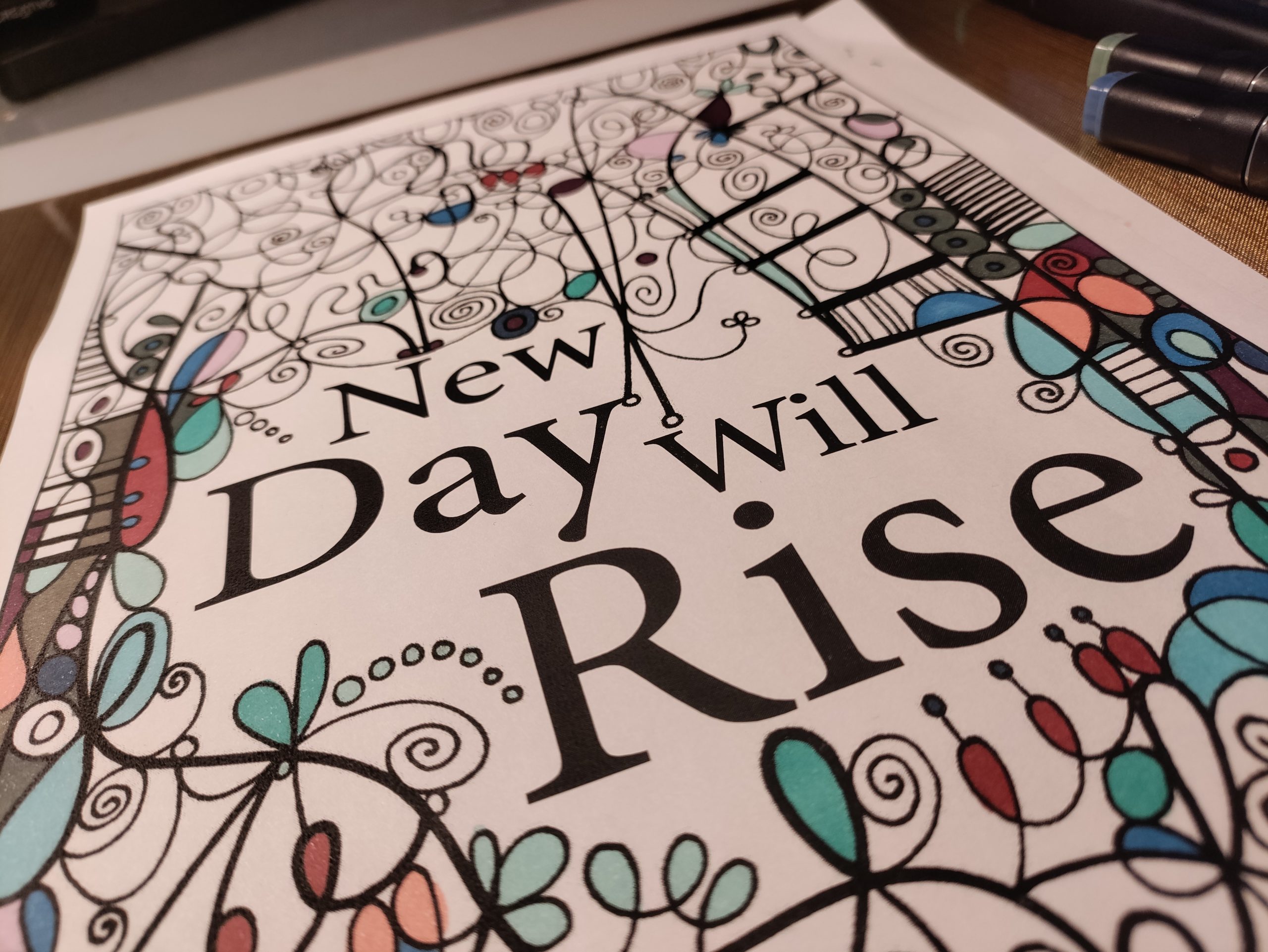 🕊️🎨New Day Will Rise" – Where Color Meets Calm"